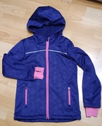 Kurtka Softshell Crivit 122 128 granat róż 