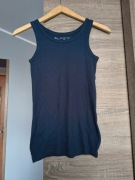 Pepperts 146/152 bawełniany podkoszulek bluzka koszulka granatowa