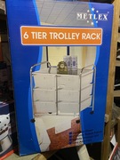 Regał na kółkach z 6 plastikowymi szufladami METLEX MX3051