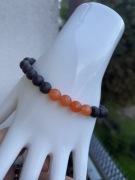 Męska bransoletka elastyczna z kamieni naturalnych