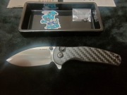 Nóż składany Kizer Mini Grouper V3669A1 Nitro-V Button Liner Lock G10