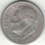 USA 10 centów 2002 P