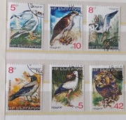 BUŁGARIA  PTAKI 6szt... PEŁNA_SERIA...KASOWANE*!!!