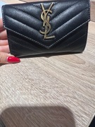 Portfel YSL, Saint Laurent, czarny, oryginalny