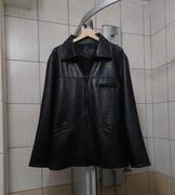 kurtka męska L skórzana czarna ekologiczna skóra naturalna gładka fason kl