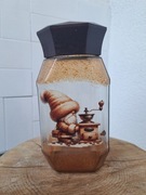 Słoik handmade Decoupage 900ml na kawe z motywem Krasnala
