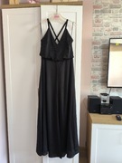Elegancka satynowa sukienka maxi H&M rozmiar M 38