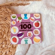 Książka książeczka pierwsze 100 smakołyków twarda oprawa dla dzieci  Wilga