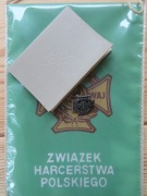 Krzyż harcerski, legitymacja, książeczka, rzadki proporczyk, PRL 