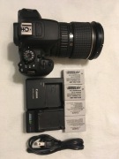 Canon Rebel T5i (700D), Tokina 16-50 F2.8, torba, baterie, ładowarki.