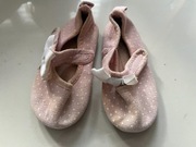 Różowe baleriny baletki dla dziewczynki rozm. 21 na rzepę