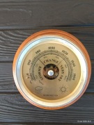 Barometr stary okrętowy wiszący ozdobny piękny drewniany stan Bdb