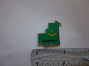 Magnes na lodówkę  - 485g. MAURETANIA Afryka Metalowa mapa