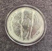 Komsco 2019 Korean Tiger 1oz srebro