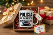 Smieszny prezent dla policjanta kubek dla sluzb policjantki funkcjonariusza