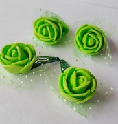 Zestaw ozdoby do włosów piankowe różyczki spineczki frotki mini