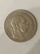 Austro-Wegry 1 korona 1915r. Franciszek Jozef I srebro 5g.835 