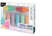 kreda gruba chodnikowa JUMBO lody włoskie 8 sztuk KIDEA 6 kolorów