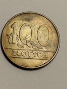 Sprzedam monetę Polska 100 złotych 1990r. piękna kolorowa patyna