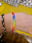 Bransoletki handmade kolorowe gumowe