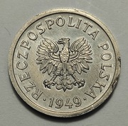 10 gr 1949 Al, ładne