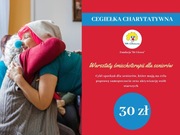 Cegiełka charytatywna o wartości 30,00 złotych.