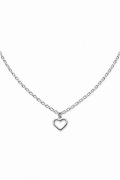 Srebrny naszyjnik z sercem choker