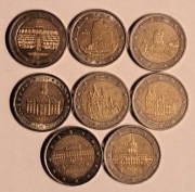 Zestaw monet 2 euro okolicznościowe Miasta Niemcy 