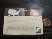 Kolekcja Słynne amerykańskie ćwierćdolarówki platerowane złotem - Missouri