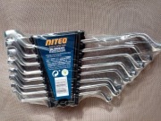 Zestaw kluczy oczkowych kopytkowych wygiętych 16 rozmiarów Nowe