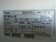 Części zamienne do chłodziarki do zabudowy Whirpool ART 880/A+/NF.