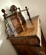 ANTYK Piękna 100-letnia orzechowa BIELIŹNIARKA Z NADSTAWKĄ - VINTAGE Komoda