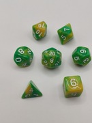 Zestaw 7 kości RPG - Podwójne Echo: Trawa i słońce