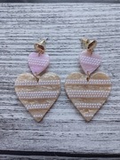 Nowe oryginalne kolczyki By Dziubeka serca 