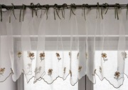 Firanka gotowa z organzy krótka - bardzo oryginalna