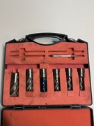 Zestaw frezów trepanacyjnych, wierteł koronowych, karnasch