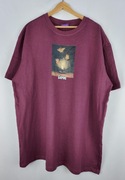 Lame bordowa koszulka T-shirt XXL nowa 100% bawełna