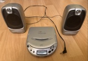 Przenośny odtwarzacz CD discman Clatronic CDP435LB z głośniczkami uszkodz
