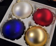 Duże Bombki choinkowe 4 szt. Prl, retro bańki na choinke vintage prl