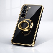 Etui z metalowym ringiem 360° dla Galaxy S24 i słuchawka