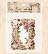 Kwiatowe Ramki papierowe wytłaczane scrapbooking zestaw 10 szt.