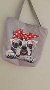 Torba shopper 50x50 tkanina wodoodporna hand made