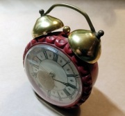 Stary budzik PRL / MERA-POLTIK / Sprawny