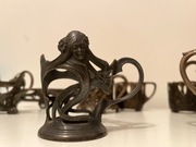 Cynowy secesyjny secesja uchwyt koszyczek szklanki wmf