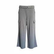 Szare spodnie Primark Cares, szeroka nogawka, kieszenie cargo 42/44