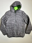 Kurtka pikowana Reserved 164 szara przejściowa z kapturem dla chłopca