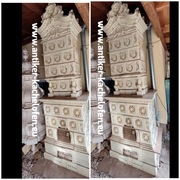 Piec kaflowy zabytkowy, kafle