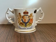 AYNSLEY Śliczny kubek porcelanowy Królowa Matka 90 urodziny