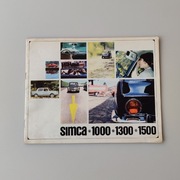 Prospekt motoryzacyjny Simca Francja PRL 