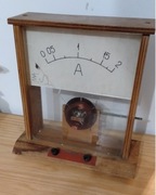 Amperomierz analogowy kolekcjonerski pokazowy szkolny pamiątki PRL-u